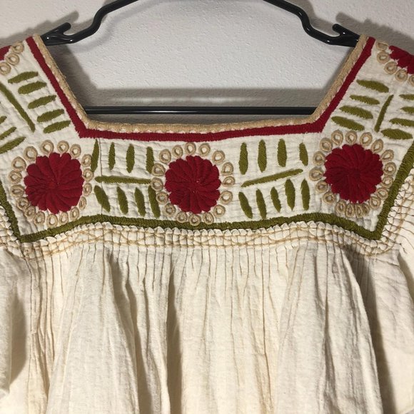 SS embroidered square neck top boho hippy - Picture 7 of 8